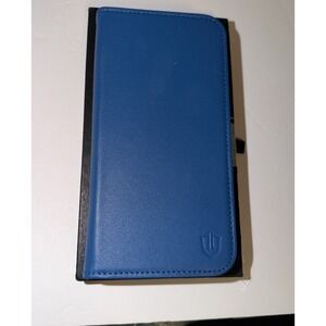 SHIELDON Case for iPhone 15 Pro Max 6.7" Leather Wallet Flip Blue Magnetic Cover